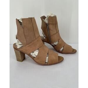 Free People Effie Block Heel Leather Ankle Boots, Women’s Size EU 41 US 10